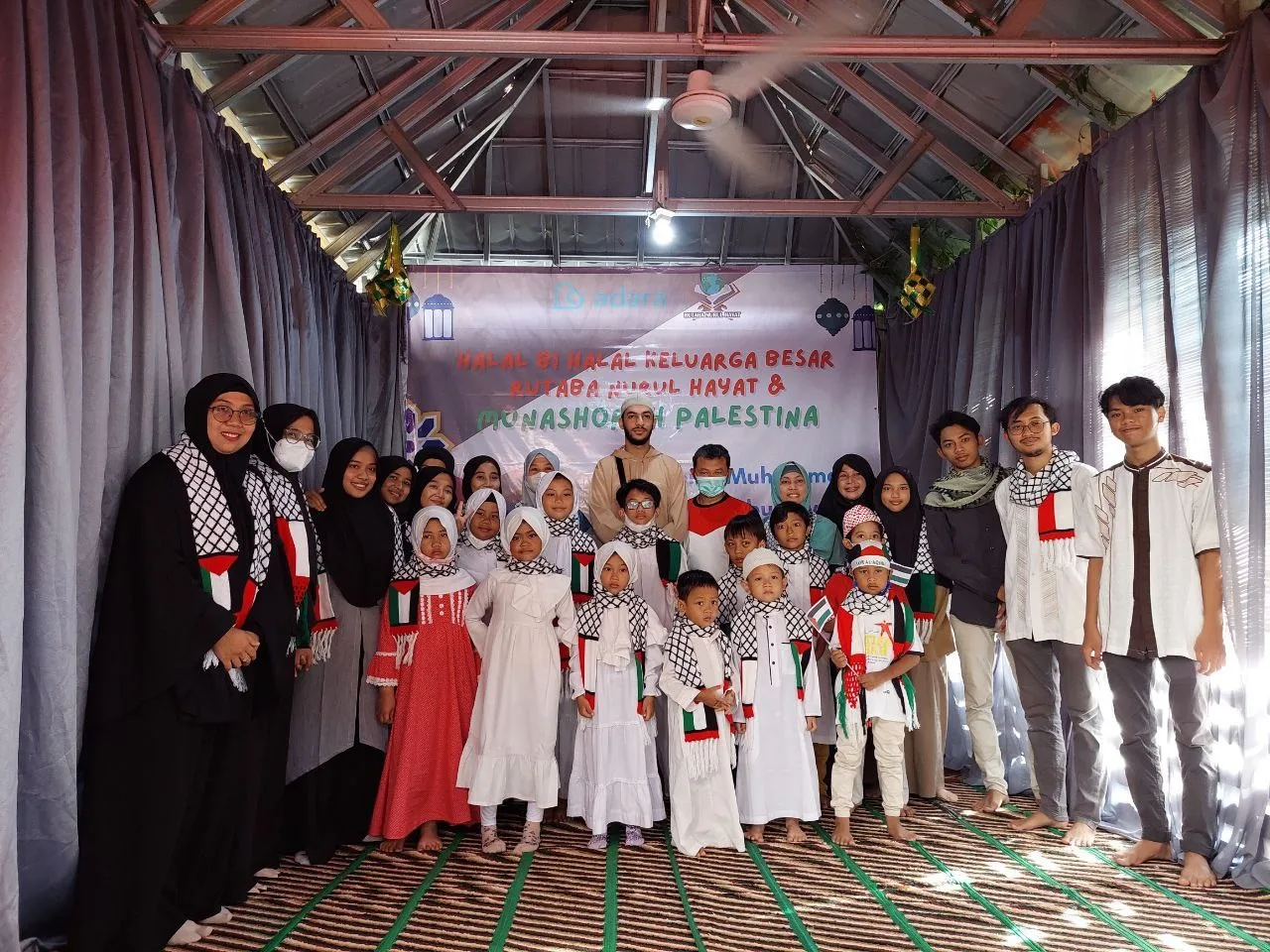 Adara Berkerjasama dengan Rutaba Nurul Hayat dalam Acara Halal bi Halal serta Munashoroh Palestina
