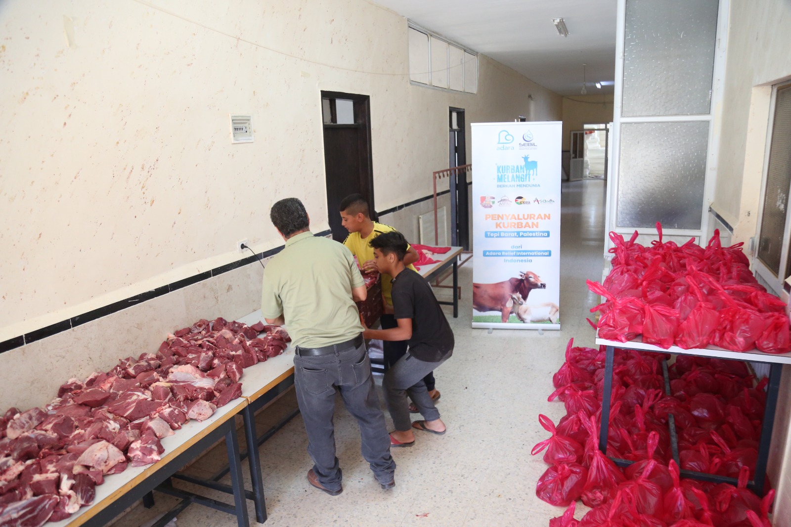 Distribusi Daging Kurban untuk Rakyat Tepi Barat, Palestina