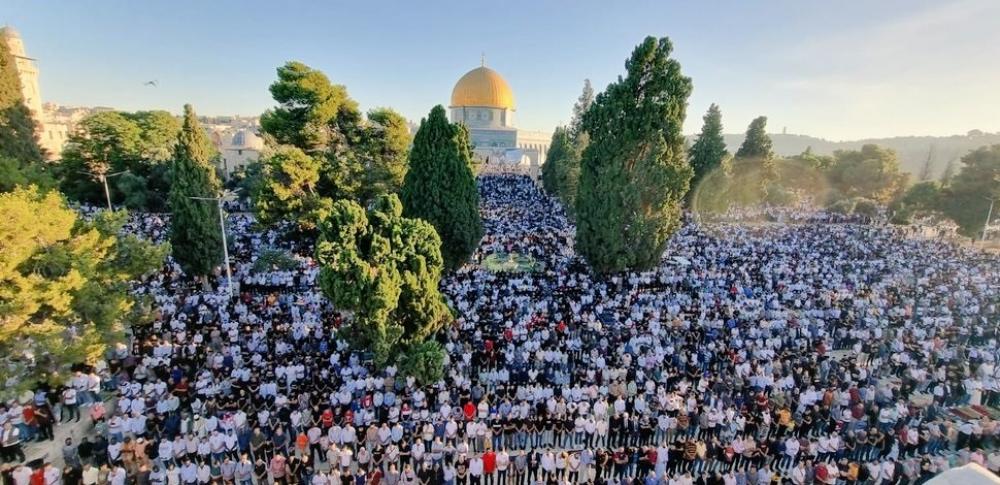 Ribuan Penduduk Palestina Laksanakan Salat Iduladha