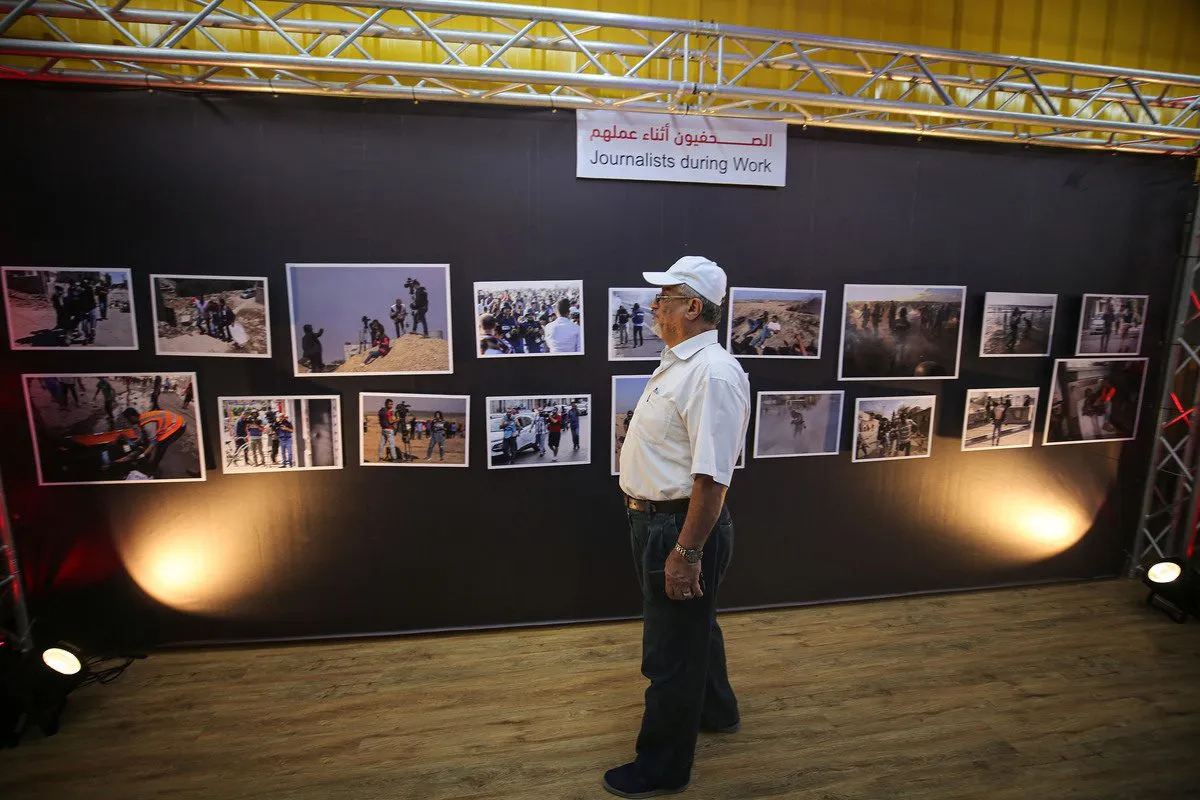 Gaza Gelar Pameran Foto Pelanggaran Israel terhadap Jurnalis Palestina