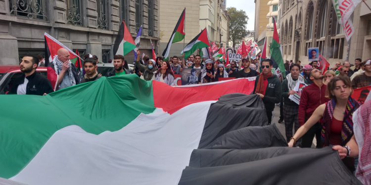 Ribuan Orang Berbaris untuk Hak-Hak Palestina di Brussels