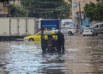 Diguyur Hujan Deras, Gaza Terendam Banjir 