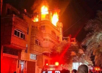 Kebakaran Kamp Jabaliya di Gaza Tewaskan 21 Orang