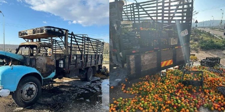 Pemukim Israel Bakar Truk Milik Warga Palestina