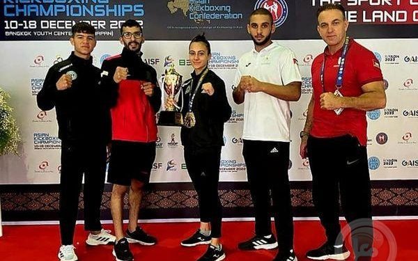 Perempuan Palestina Raih Medali Emas di Kompetisi Kickboxing Asia