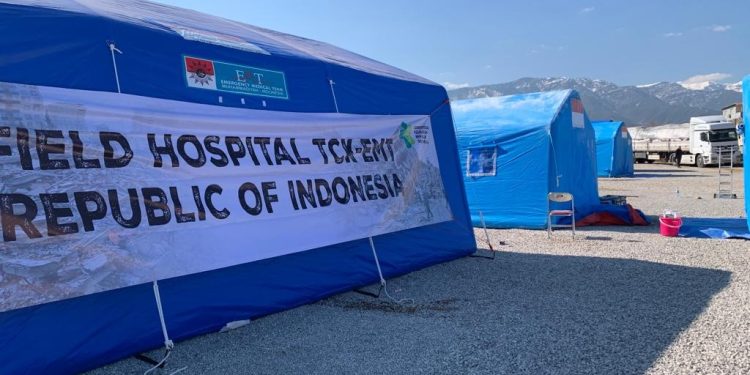 Indonesia Operasikan Rumah Sakit Lapangan untuk Bantu Korban Gempa Turki