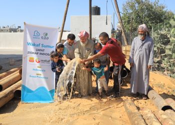 Adara Bersama Lembaga Wakaf Nurul Taqwa dan ZIS Indosat Bangun Sumur di Rafah, Gaza