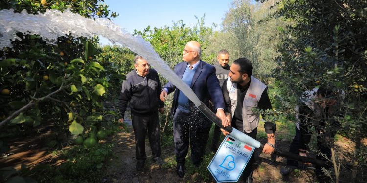 Adara Bersama Persatuan Guru Madrasah Ibtida`iyah Bangun Sumur untuk Lahan Pertanian di Gaza Utara