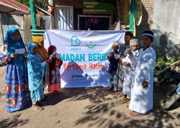 Adara Gandeng Sahabat Muslim Nusantara Beri Santunan kepada Anak Yatim di Flores, NTT