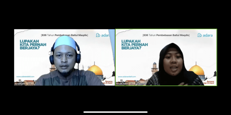 Adara Relief Adakan Webinar “863 Tahun Pembebasan Baitul Maqdis”, Lupakah Kita Pernah Berjaya?