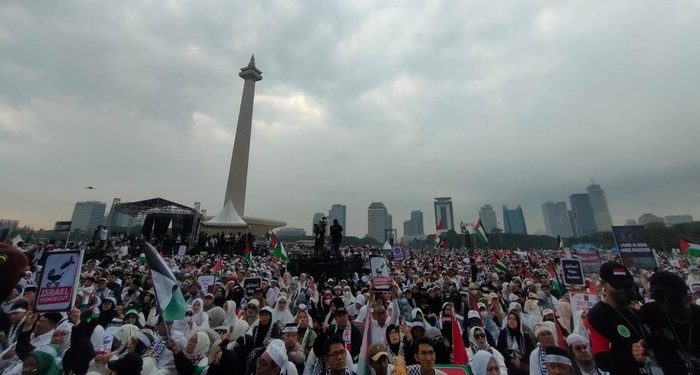 Masyarakat Indonesia Satukan Langkah Aksi Bela Palestina “Palestina Saudaraku”