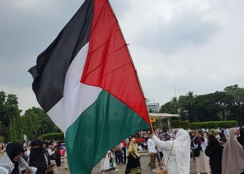 Aksi Bela Palestina di Monas