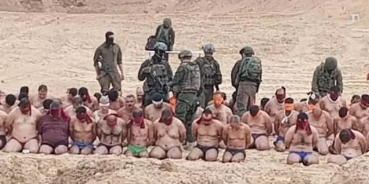 Israel Menangkap dan Menelanjangi Puluhan Pria Palestina di Gaza