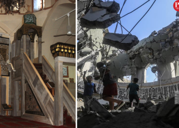 Serangan Udara Israel Menghancurkan Masjid Kuno di Kota Gaza