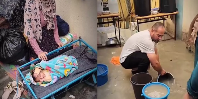 Hujan Deras Merendam Pengungsian di Gaza