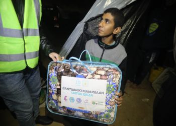 Gaza Menggigil Kedinginan, Adara Salurkan Bantuan Selimut