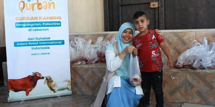 Program Bagi-bagi Qurban Adara Jangkau Seluruh Wilayah Palestina dan Pengungsian