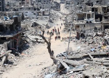 Destroyed Shujaiya neighbourhood