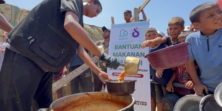 Krisis Kelaparan di Gaza Semakin Akut, Adara Salurkan Bantuan Pangan