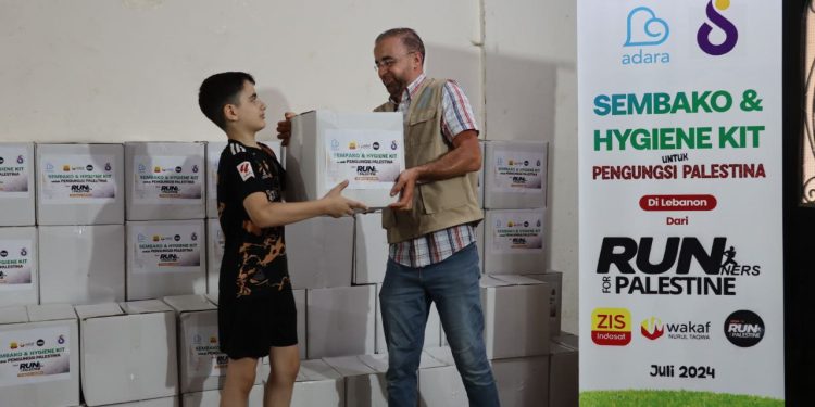 Adara Berkolaborasi dengan ZIS Indosat Salurkan Bantuan untuk Pengungsi Palestina