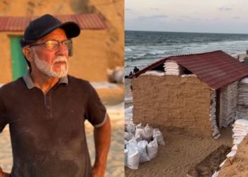 Seorang Warga Palestina Mengganti Tendanya dengan Gubuk dari Lumpur, “Kami Teguh dan Tidak akan Patah”