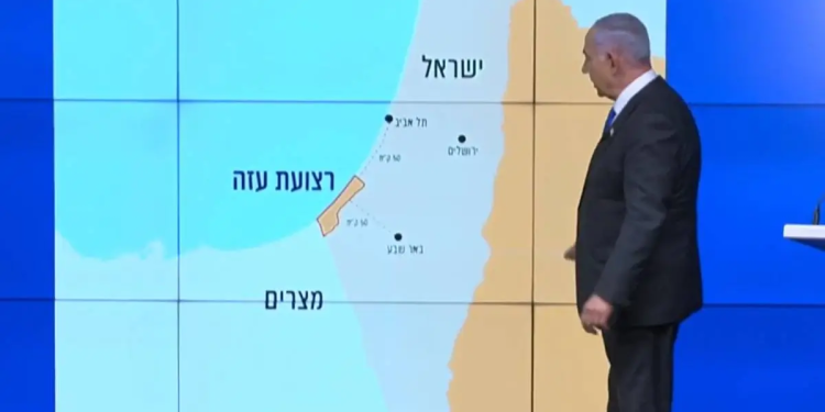 Lagi-lagi! Netanyahu Menghapus Peta Palestina dalam Pidatonya