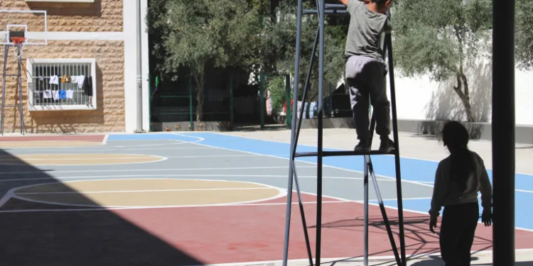 Kondisi Pengungsian di Sekolah Lebanon