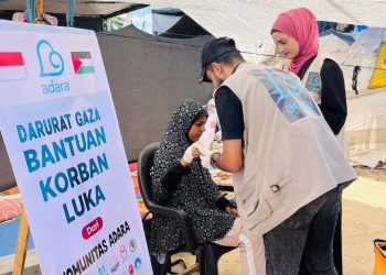 Adara Hadir Obati 60 Korban Luka dan Penderita Diabetes di Al Mawasi, Khan Younis Gaza Selatan