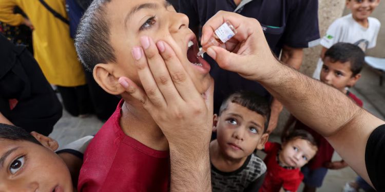 UNICEF: Pertempuran di Gaza Dihentikan Sementara untuk Menyelesaikan Vaksinasi Polio
