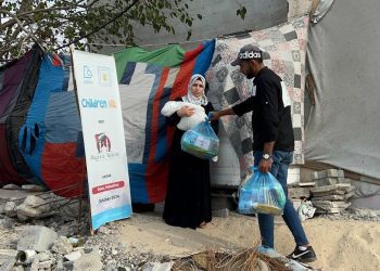 Adara Kirimkan Bantuan Susu dan Popok untuk 69 Anak di Khan Younis, Gaza Selatan