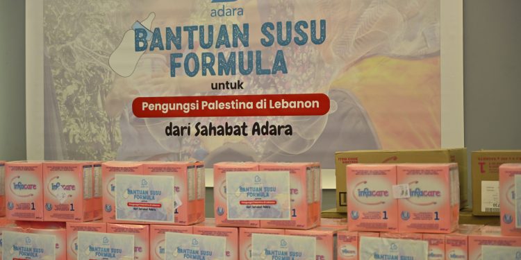 Adara Kirimkan Bantuan Sufor dan Makanan Untuk 1.600 Anak- Anak Pengungsi Palestina di Lebanon