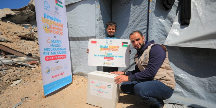 Idul Fitri Akan Segera Tiba, Adara Salurkan Bantuan Bahan Pokok untuk 177 Keluarga di Gaza