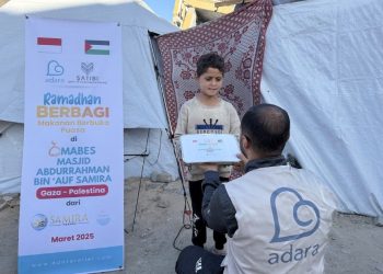 Ringankan Kelaparan di Sepuluh Hari Terakhir Ramadhan, Adara Salurkan Makanan Berbuka Puasa untuk 2.400 Warga Gaza