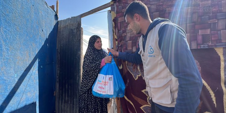 Ringankan Beban Warga Gaza di Pengungsian, Adara Salurkan Bantuan Bahan Pokok untuk 100 Keluarga di Gaza