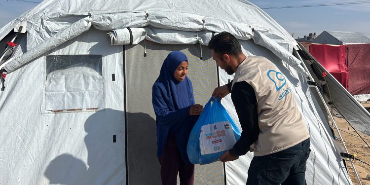 100 Keluarga di Gaza Terima Bantuan Bahan Pokok dari Adara untuk Sahur dan Berbuka Puasa di Bulan Ramadhan