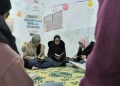 Para penghafal quran sedang mengikuti kelas dari program HAQ