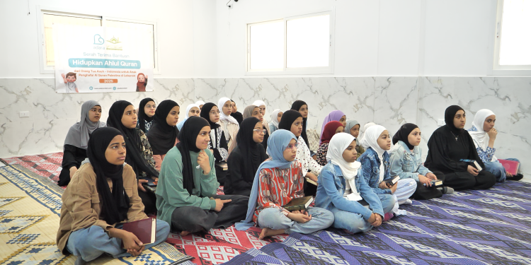 Anak-anak Palestina yang mengikuti Program Hidupkan Ahlul Quran (HAQ)