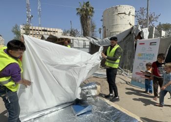 Peluk Jauh dari Adara untuk Gaza, Bantuan Tenda Darurat Hangatkan 65 Keluarga di Jabalia, Gaza Utara