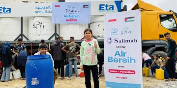 Basahi Dahaga di Gaza: Adara Kirimkan 6 Truk Tangki Air Bersih untuk Puluhan Ribu Warga Gaza Utara