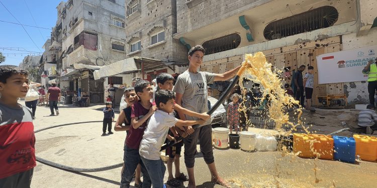 Sejak Agresi 2023, untuk Pertama Kalinya Sahabat Adara Bangun Sumur di Kamp Ash Shati, Kota Gaza