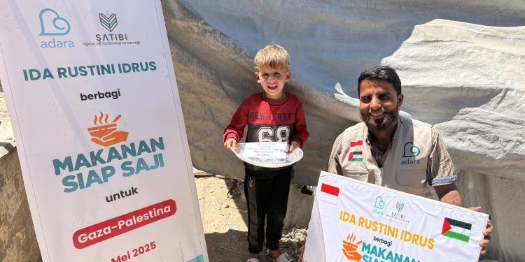 Tumbuhkan Harapan di Tengah Krisis Kelaparan, Adara Salurkan Makanan Siap Saji untuk 5.000 Orang di Gaza Utara