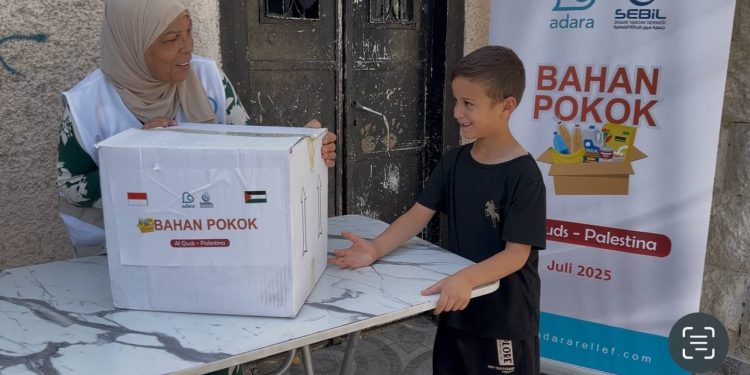 Peluk Hangat untuk Keluarga yang Ditinggalkan, Bantuan Bahan Pokok Telah Diterima Oleh 165 Keluarga Yatim dan Faqir di Al-Quds