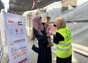 Hapus Air Mata, Hadirkan Senyum: Bantuan Popok dan Sufor Sampai di Gaza Utara
