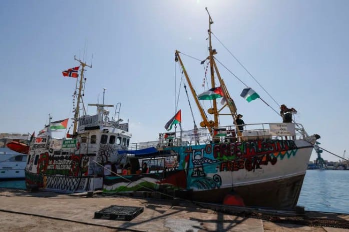 Handala, kapal terakhir yang berlayar menuju Gaza sebelum Global Sumud Flotilla (Al Jazeera)