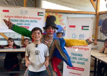 Basuh Luka, Pulihkan Trauma, Bantuan Trauma Healing Hibur 250 Anak di Gaza Utara