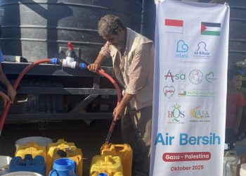 Alirkan Kebaikan, Air Bersih Persembahan Indonesia untuk Gaza