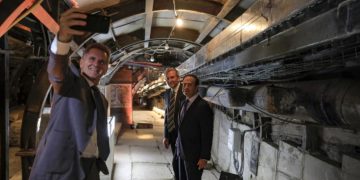 Peresmian terowongan di “Kota David”, dekat lingkungan Masjid Al-Aqsa (MEE)