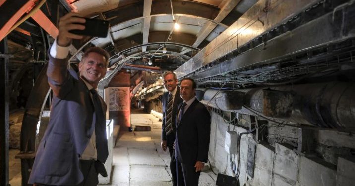 Peresmian terowongan di “Kota David”, dekat lingkungan Masjid Al-Aqsa (MEE)