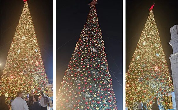 Dewan Ortodoks Nazareth Membatalkan Acara Penyalaan Pohon Natal Publik Karena Pembatasan dari Israel