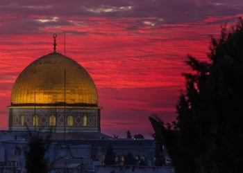 Kubah As-Sakhrah pada Senja hari. Sumber: Islamic Relief
